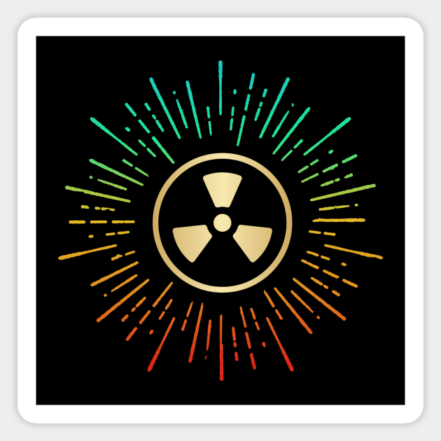 Biohazard Radioactive Symbol Sticker by PallKris